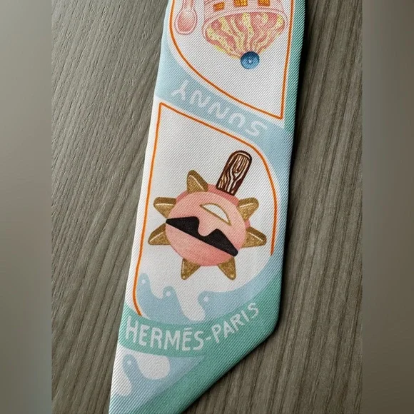 Hermes funny ice cream twilly - Picture 7 of 12